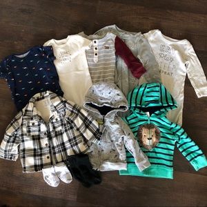 9 Month Lot of Adorable Baby Boy Clothes 10 Pc